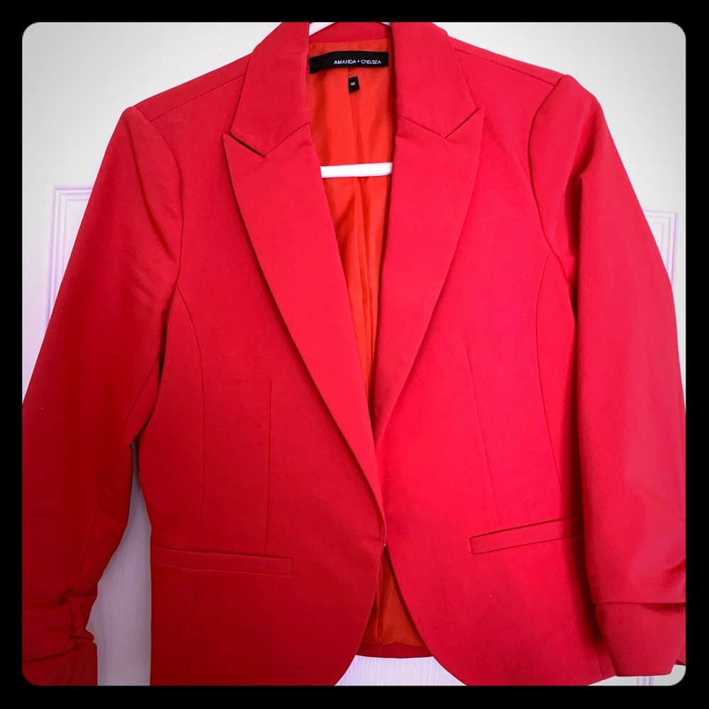 Vibrant Orange/Red Blazer